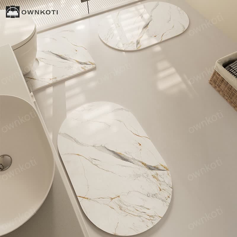 Modern Textured Quick Dry Anti-slip Bath Mat