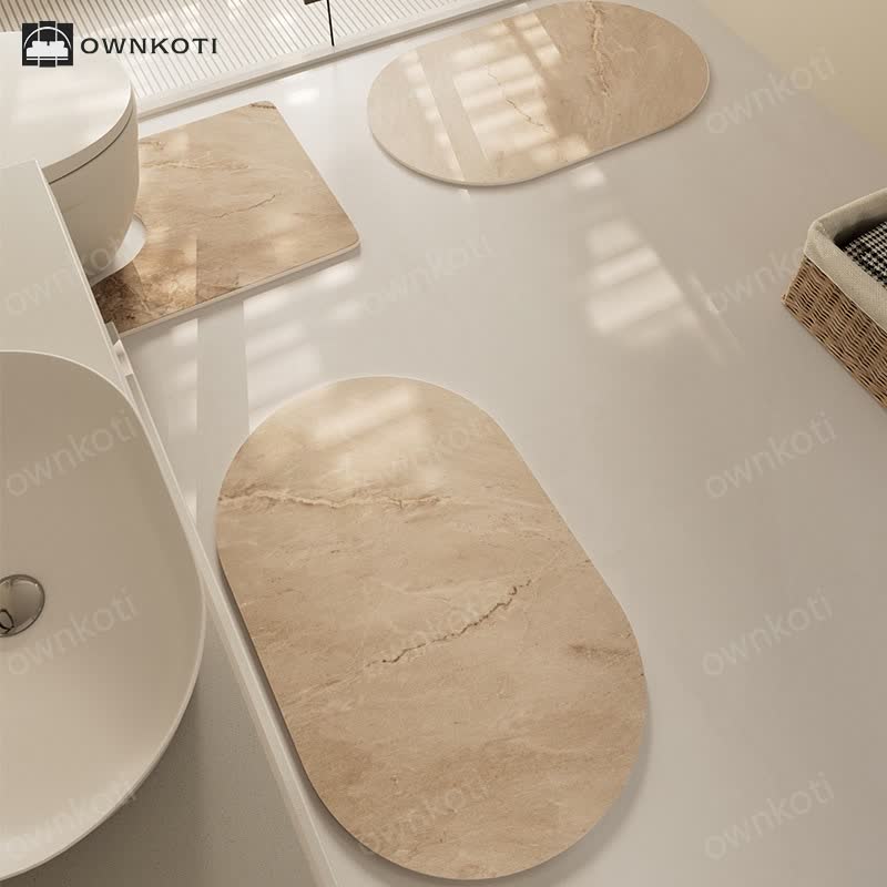 Modern Textured Quick Dry Anti-slip Bath Mat