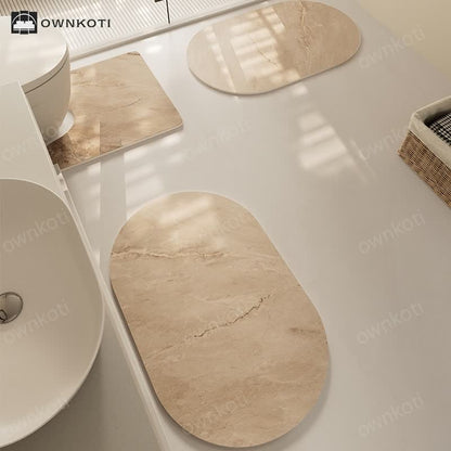 Modern Textured Quick Dry Anti-slip Bath Mat