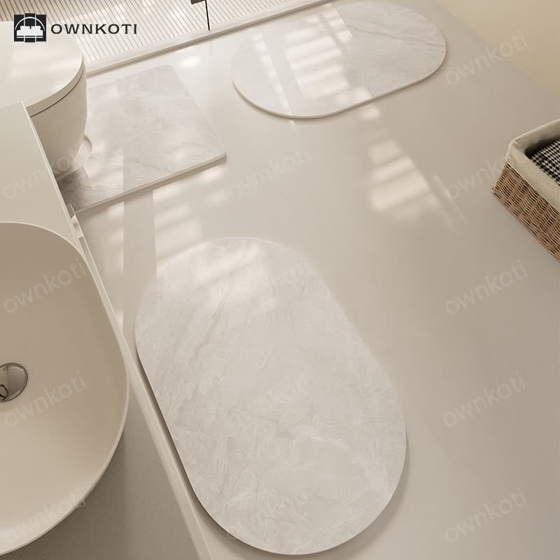 Modern Textured Quick Dry Anti-slip Bath Mat