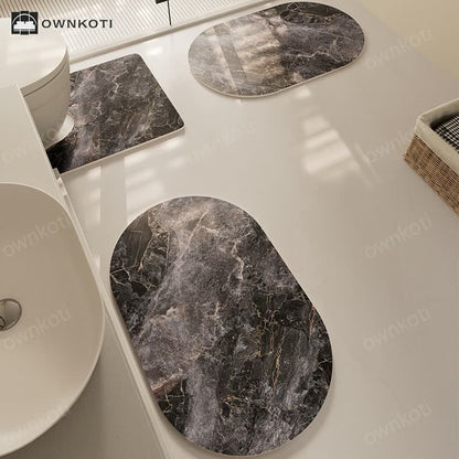 Modern Textured Quick Dry Anti-slip Bath Mat