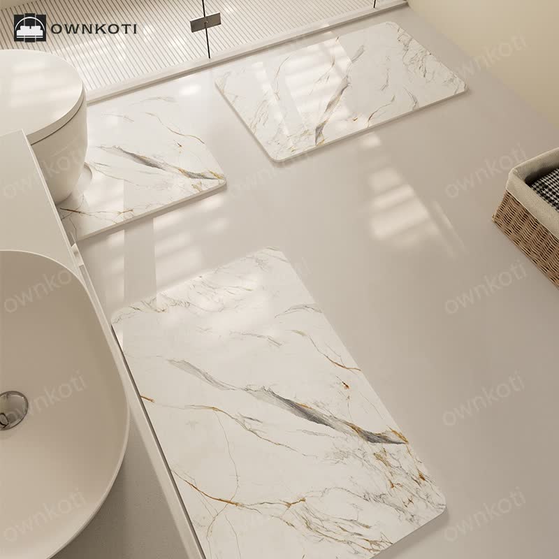 Modern Textured Quick Dry Anti-slip Bath Mat
