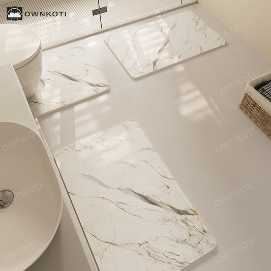 Modern Textured Quick Dry Anti-slip Bath Mat