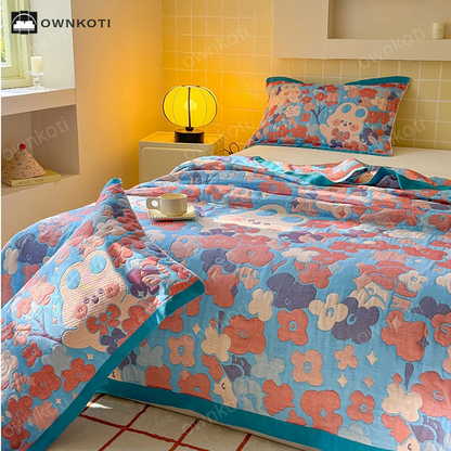 Cute Style Cotton Gauze Soft Quilt