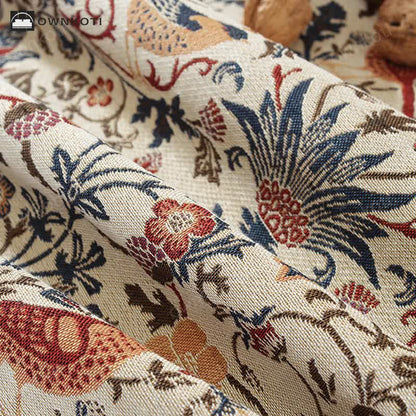 Bohemian Style Flower And Bird Tablecloth