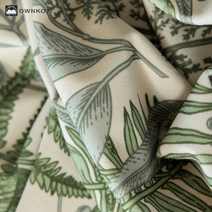 French Retro Plant Print Tablecloth