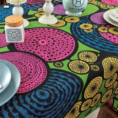 Colorful Ethnic Style Printed Tablecloth