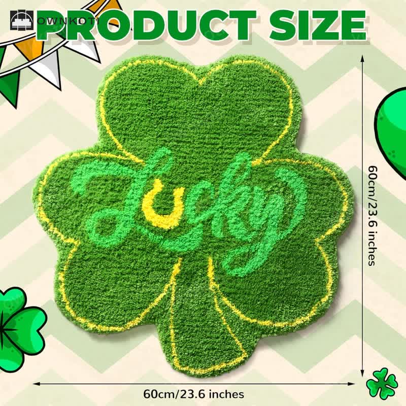 Rural Shamrock Water-absorbent Bath Mat