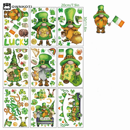 St. Patrick's Day Removable Static Window Cling