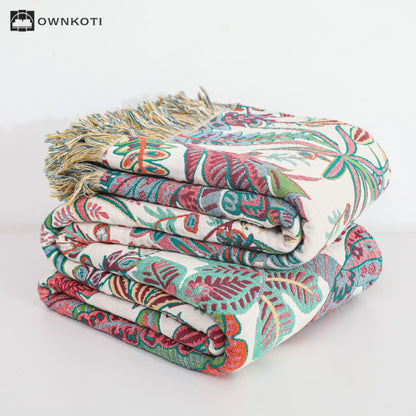 Jungle Reversible Breathable Cotton Gauze Blanket