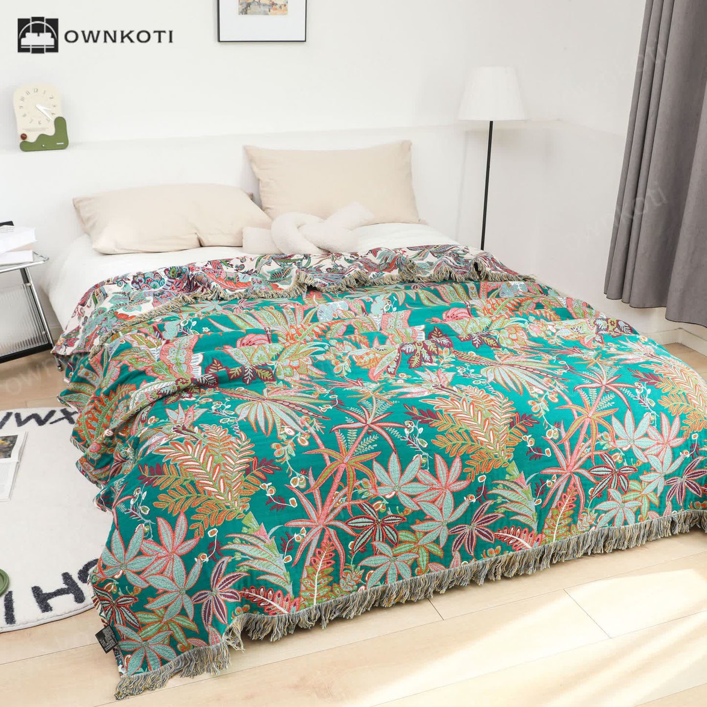 Jungle Reversible Breathable Cotton Gauze Blanket