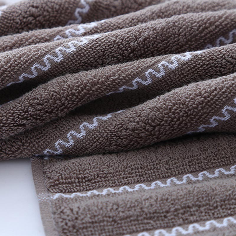 Ownkoti Striped Bath Towel Bathroom Towel Set