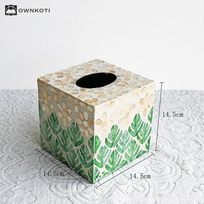 Creative Square Shell Tissue Box Storage Box
