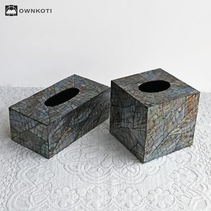 Creative Square Shell Tissue Box Storage Box