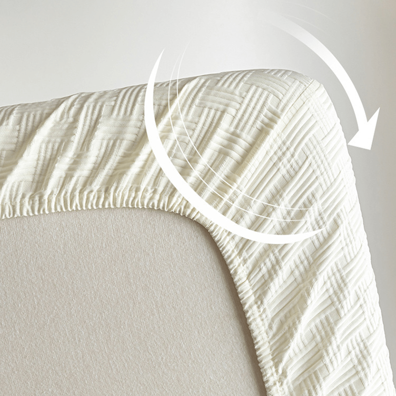 Solid Color Washed Cotton Soft Fitted Sheet - image 7