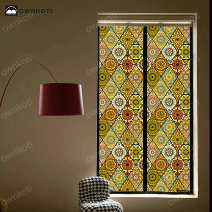 Moroccan Style Static Frosted Window Privacy Film