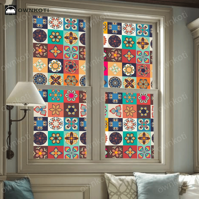 Vintage Privacy Static Frosted Film