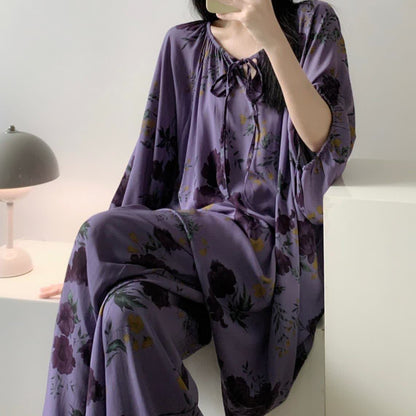 Plus Size Vintage Rose Nightwear Set