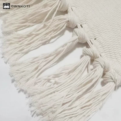 Fresh Pastoral Style Floral Tassel Floor Mat