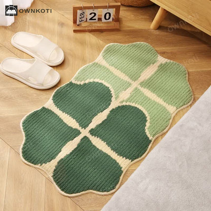 Four-leaf Clover Leaf Shape Non-slip Floor Mat