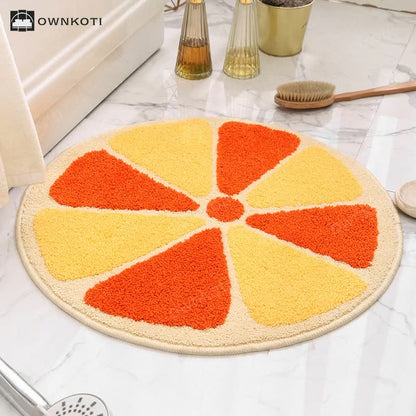 Cute Plant Fruit Shaped Anti-slip Floor Mat