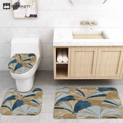 Plant Leaves Waterproof Shower Curtain