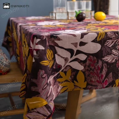 Retro Ethnic Abstract Art Tablecloth
