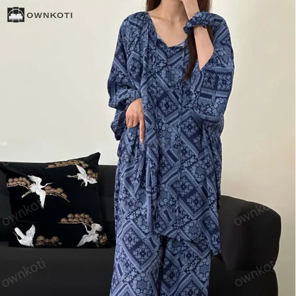 Plus Size Moroccan Loose Nightwear Set