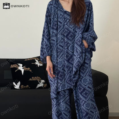 Plus Size Moroccan Loose Nightwear Set