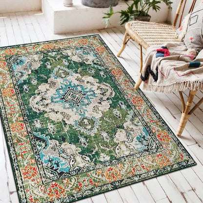 Ethnic Exotic Rectangular Decorative Floor Mat