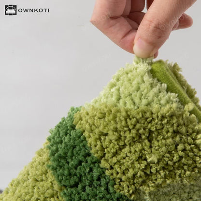 Branch Leaf Plant Bathroom Absorbent Floor Mat