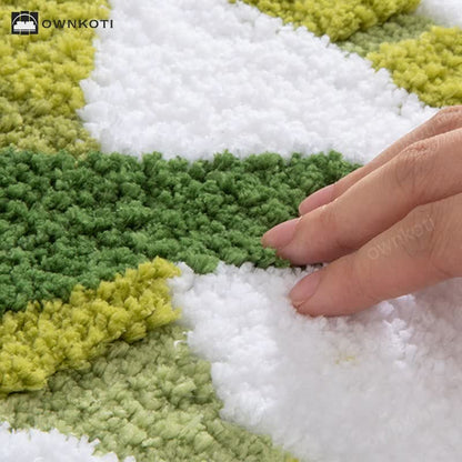 Branch Leaf Plant Bathroom Absorbent Floor Mat
