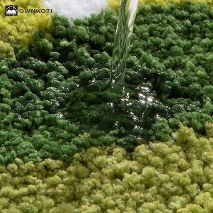 Branch Leaf Plant Bathroom Absorbent Floor Mat