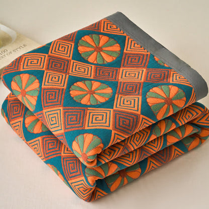 Cotton Gauze Reverisible Vintage Quilt