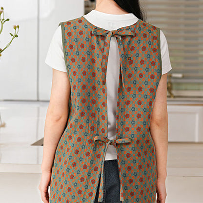 Pure Cotton Vintage Waterproof Vest Apron