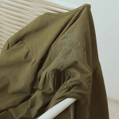 Long Sleeve Loose Breathable Kitchen Apron