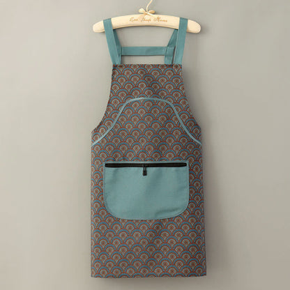 Vintage Long Sleeve Stain Resistant Canvas Kitchen Apron