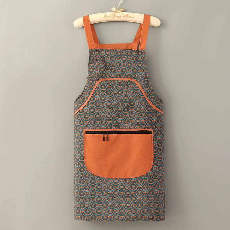 Vintage Long Sleeve Stain Resistant Canvas Kitchen Apron