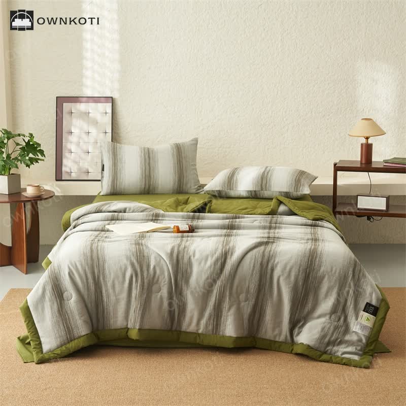 Pure Cotton Jacquard Striped breathable Bedding