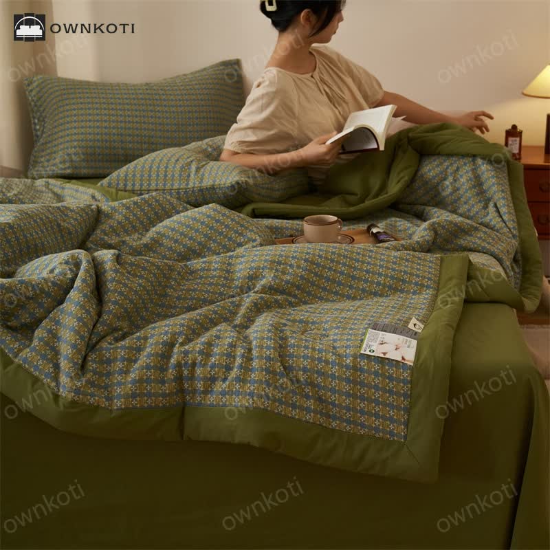 Yarn-dyed Jacquard Soft Pure Cotton Bedding