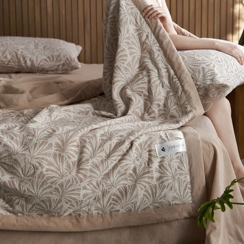 Three Layer Cotton Gauze Jacquard Bedding