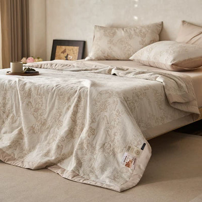 Double Layer Gauze Floral Cotton Bedding