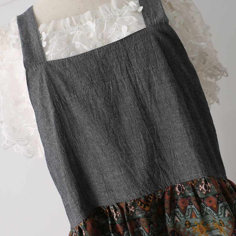 Vintage Pattern Home Kitchen Cotton Apron