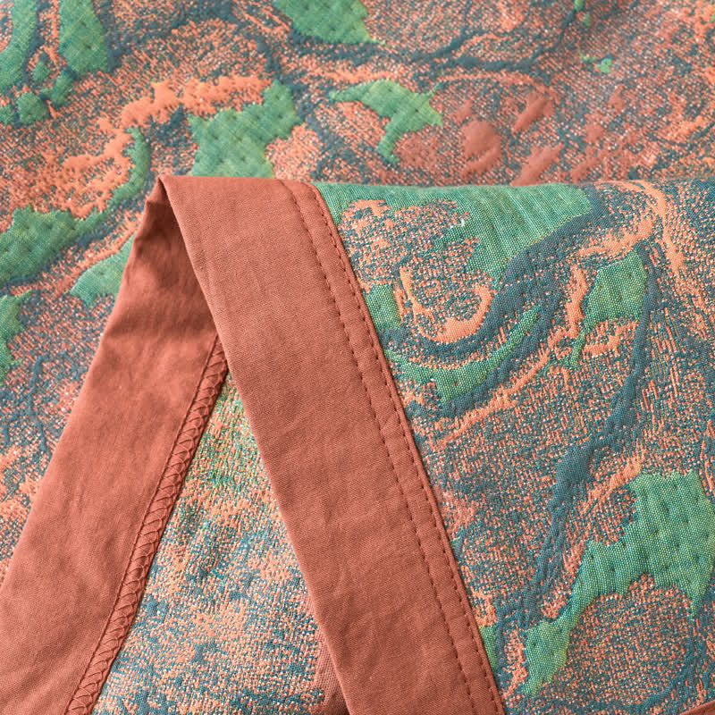 Yarn-dyed Forest Series Cotton Gauze Blanket