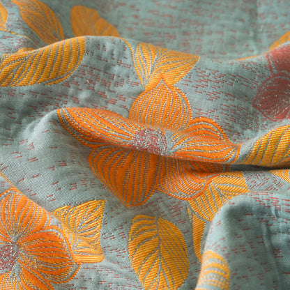 Yarn-dyed Refresh Floral Cotton Gauze Blanket