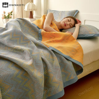 Cotton Gauze Yarn-dyed Jacquard Breathable Quilt