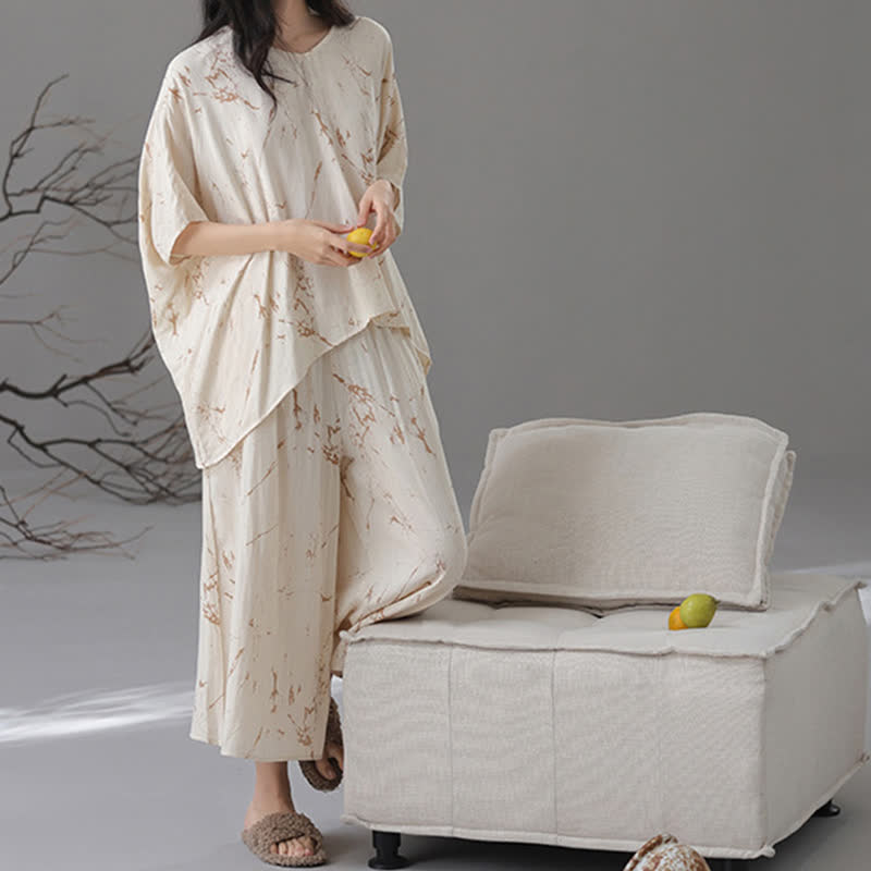 Bamboo Fiber Loose Soft Loungewear Set