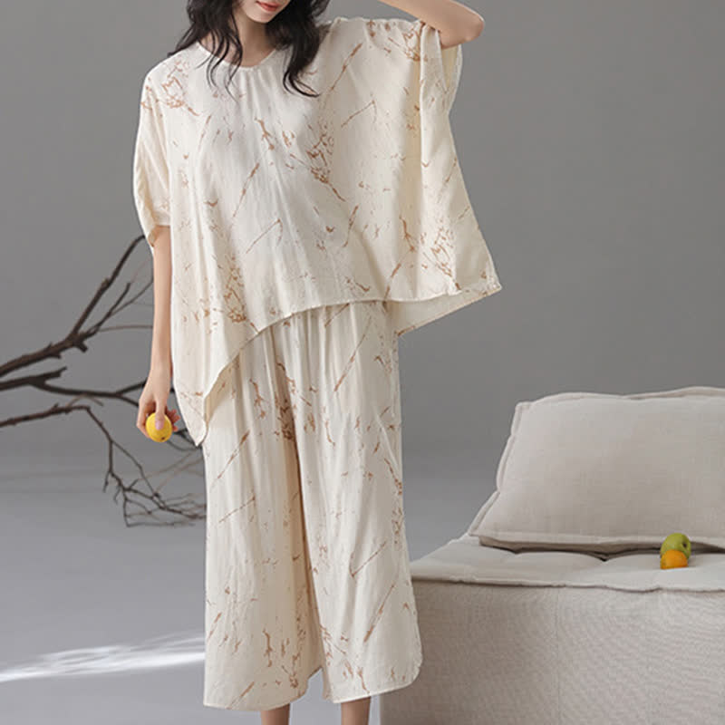 Bamboo Fiber Loose Soft Loungewear Set
