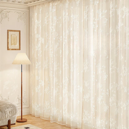 Hollow Flower Sheer Gauze Curtain