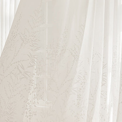 French Jacquard Floral Sheer Curtain